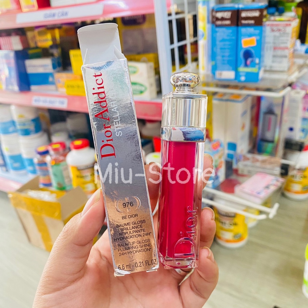 SON BÓNG GLOSS DIOR 976 fullsize đẹp lung linh Tone Hồng Fuchsia