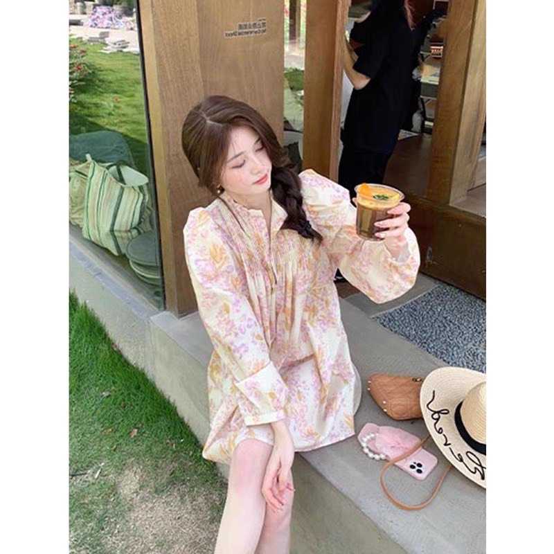 Đầm dập ly hoa phong cách tiểu thư thời trang nữ  hera MSP Z4