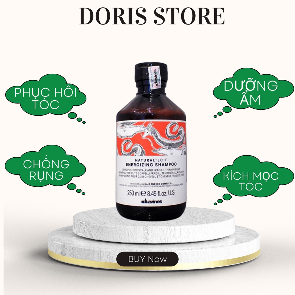 DAVINES - DẦU GỘI CHỐNG RỤNG GIÚP MỌC TÓC DAVINES NATURALTECH ENERGIZING 1000ML