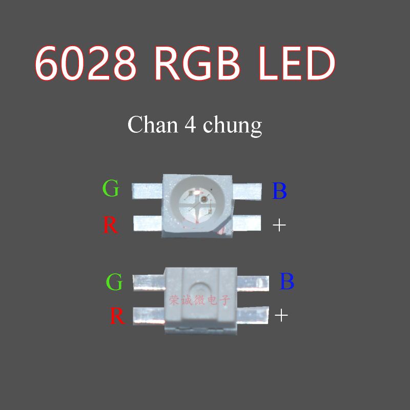 Combo 6 led smd6028 rgb thay thế bàn phím cơ