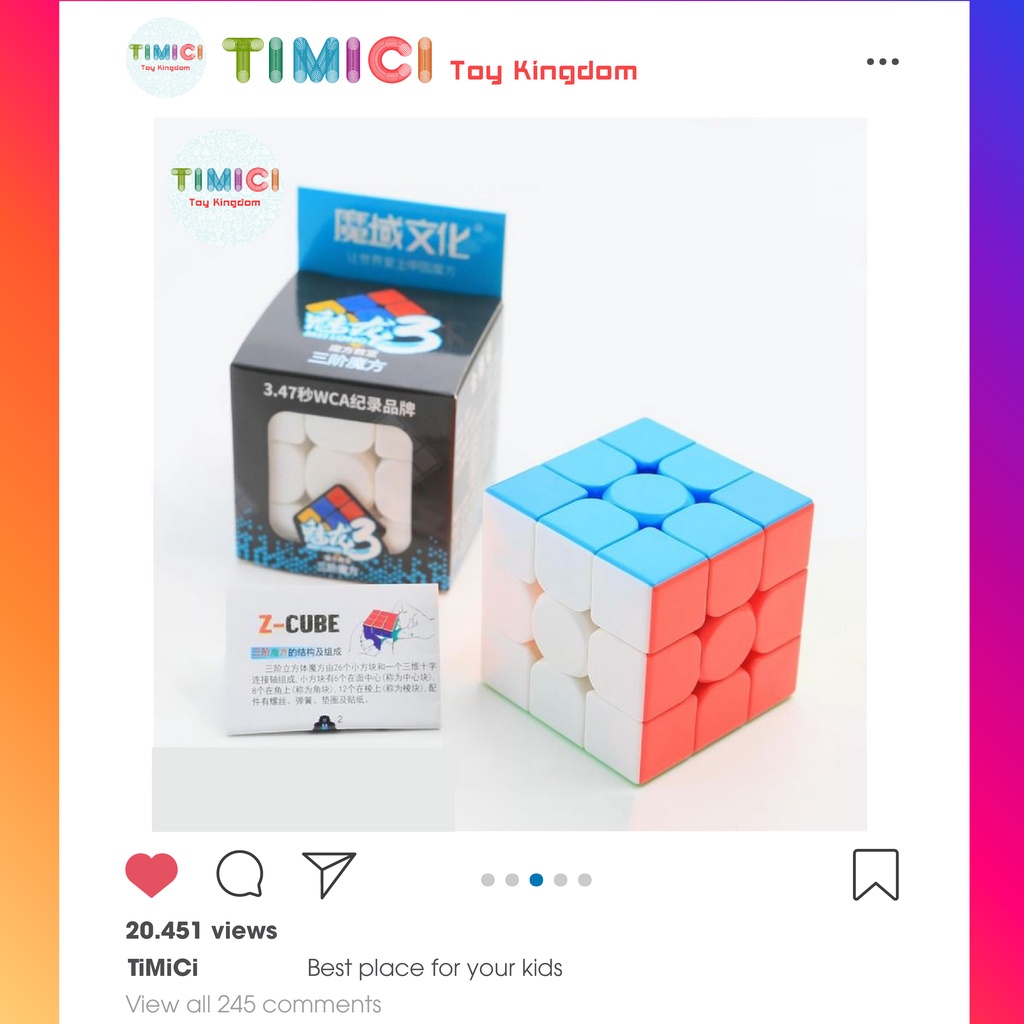 RUBIK 3x3 meilong cube xoay trơn chất lượng