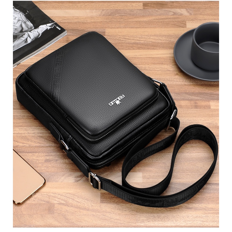 Túi nam đeo chéo da thật hàng chính hãng FSD.WG