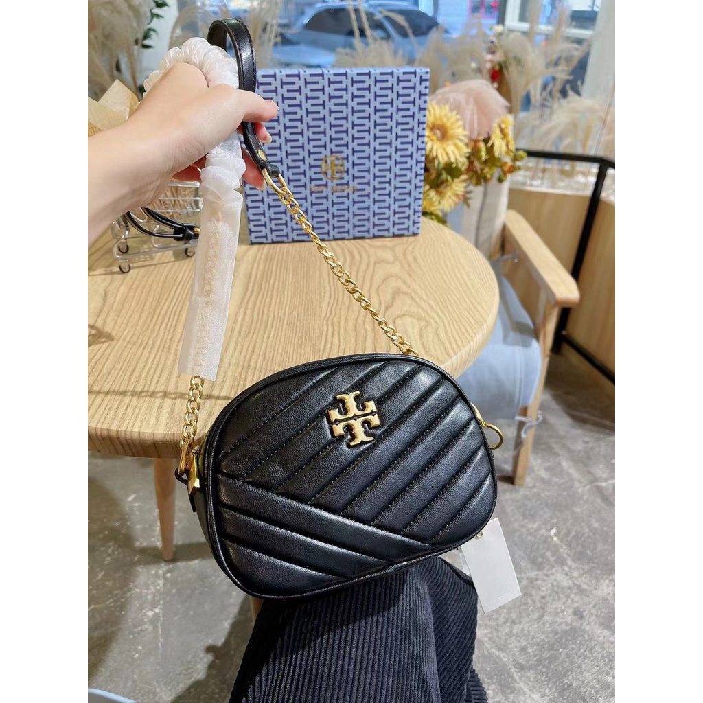 Túi Đeo Chéo Da Thật Đựng Máy Ảnh Phối Dây Xích Thời Trang Cho Nữ777777