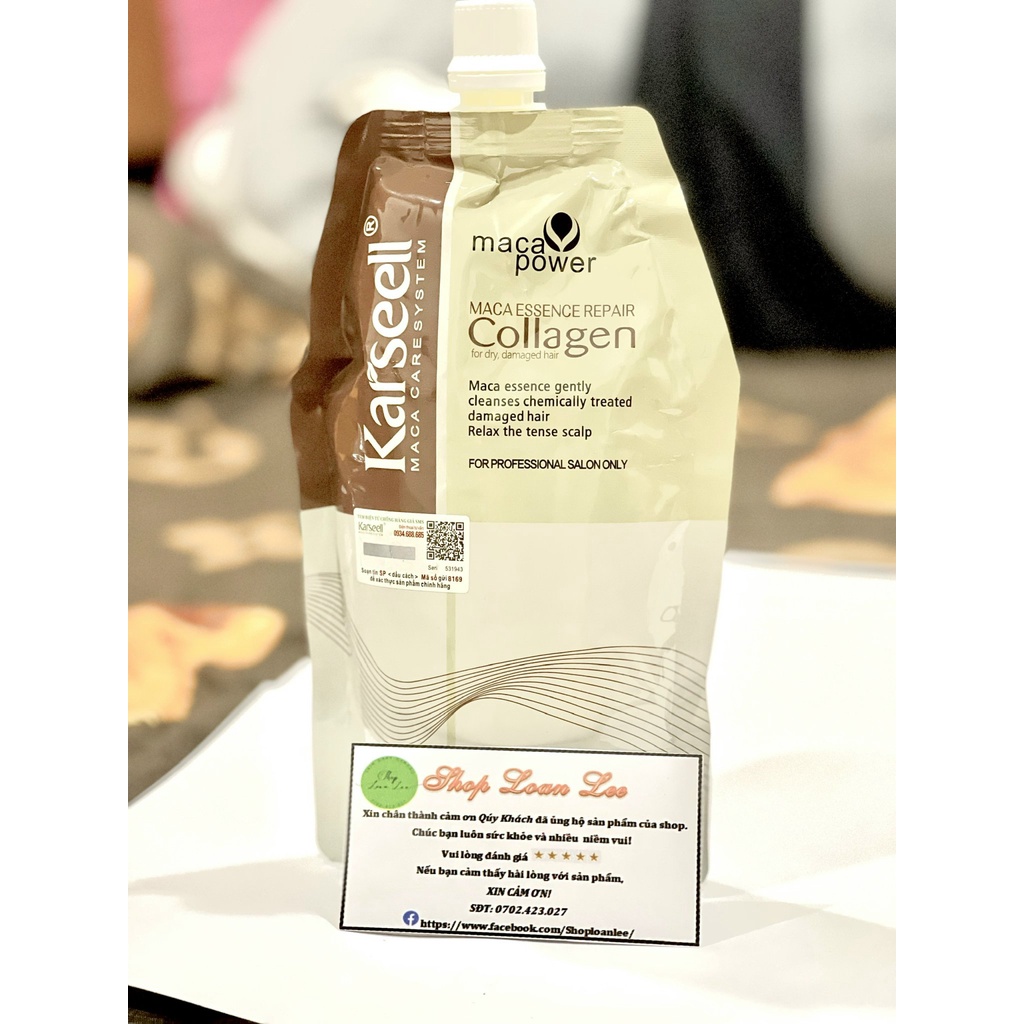 [CHÍNH HÃNG]  HẤP DẦU KARSEELL MACA COLLAGEN SIÊU MƯỢT 500ML