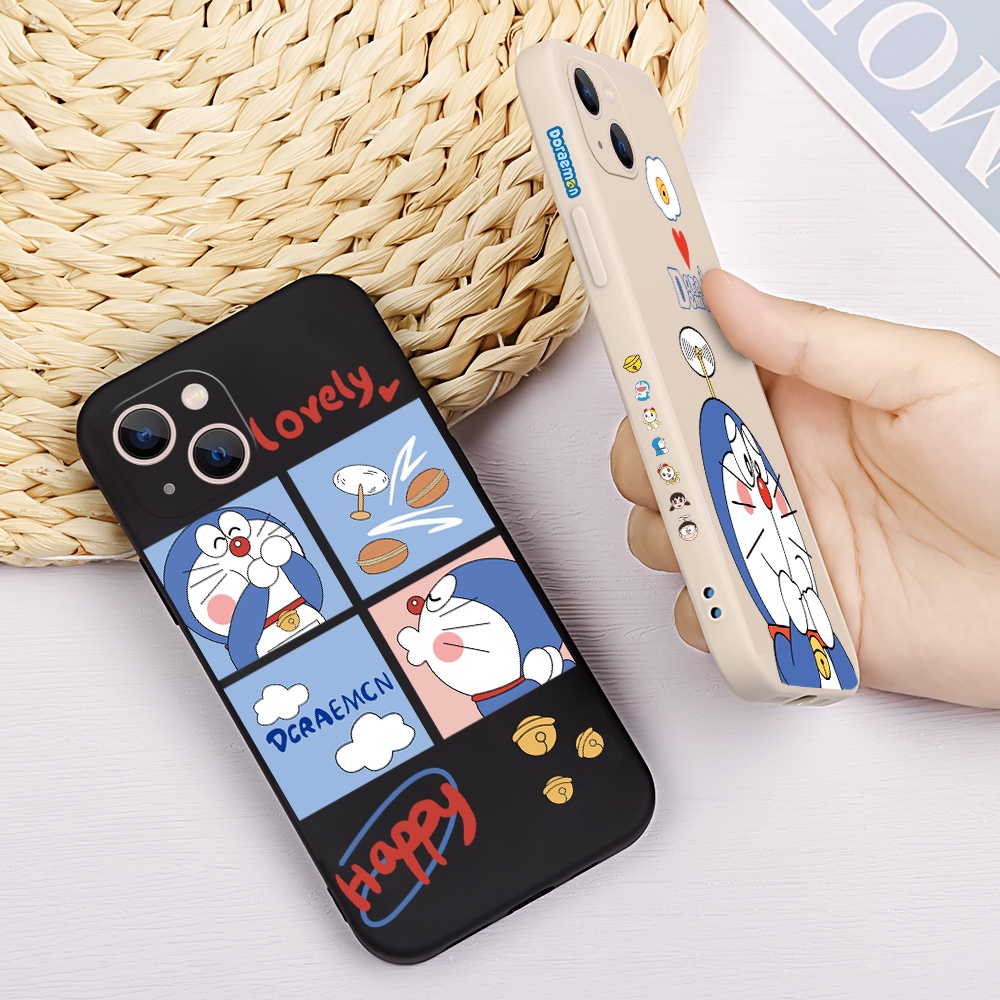Ốp Điện Thoại Silicon Mềm Hình Doraemon Cho iPhone 14 Pro Plus Max 13 12 11 mini Pro Max XS XR X 7 8 SE 6 6S mini Pro