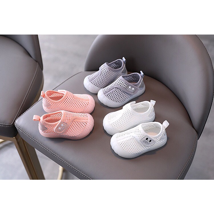 Giày tập đi cho bé phối lưới thoáng khí, đế mềm chống trơn trượt -GV03