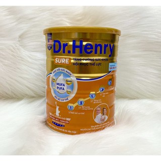 Sữa Bột Dr.Henry Sure lon 800g, Bổ sung dinh dưỡng cho người lớn tuổi, Date mới