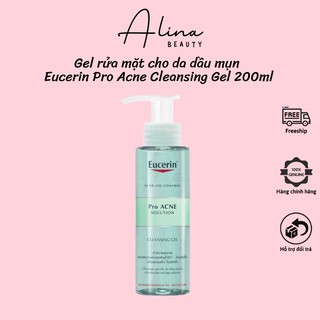 Sữa rửa mặt Eucerin cho da dầu mụn - Eucerin Pro ACNE Solution Cleansing Gel 200ml