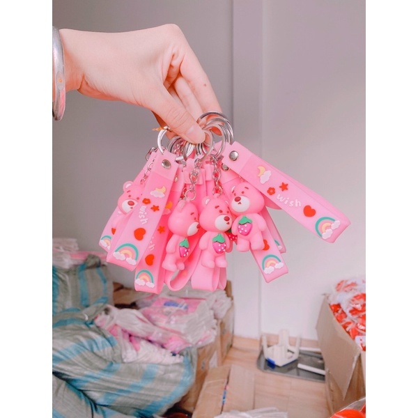 MÓC KHOÁ GẤU DÂU LOTSO