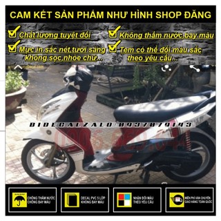 Tem rời mio ultimo 2009 mẫu zin dán xe trắng - thu decal