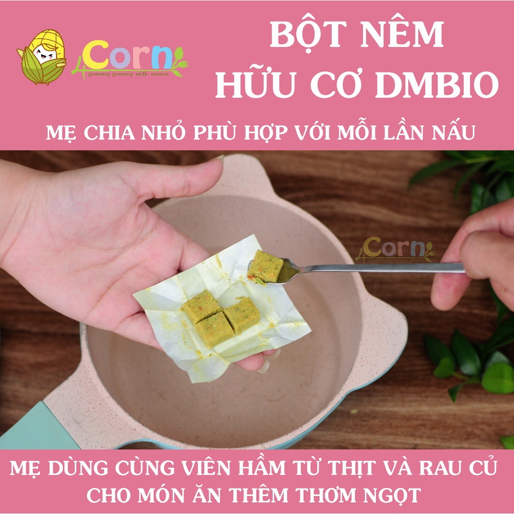 Bột nêm - viên nêm rau củ hữu cơ DmBio - Đức - Cho bé 12m+