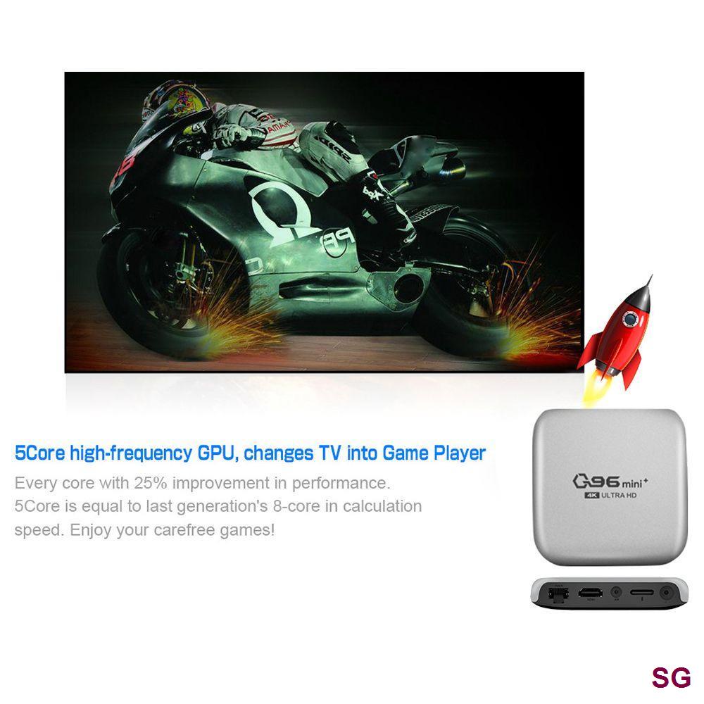 Đầu TV Box Q96 Mini Plus4K H.265 2.4G WIFI S905L 8 + 128GB ChấT LượNg Cao KèM Phụ KiệN