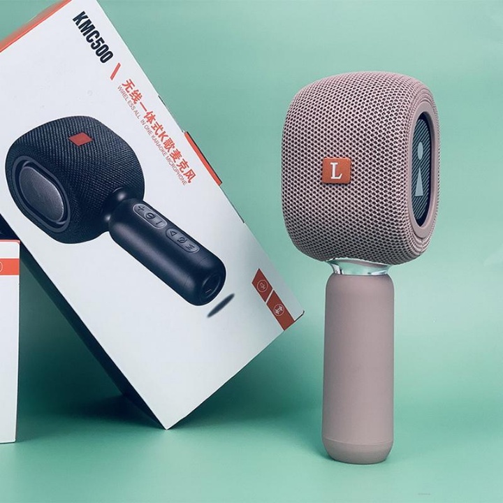 Micro hát karaoke bluetooth KMC 500, mic không dây bản 2022, lọc tiếng ồn khử nhiễu, âm thanh cực hay - BH 12 Tháng