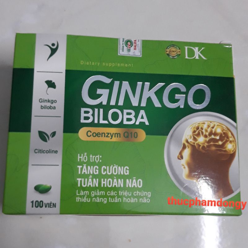 Ginkgo biloba Q10 hộp 100 viên