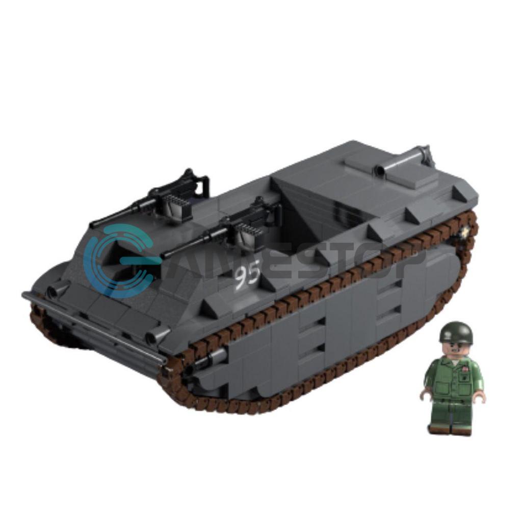 Brickmania Mô hình lắp ráp Lego LVT 1 Amphibious Landing Craft LGBKM10