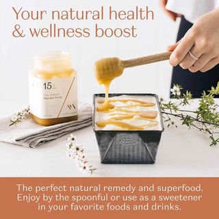Mật Ong Manuka THREE PEAK Raw & Unpasteurized 15+ UMF 250g