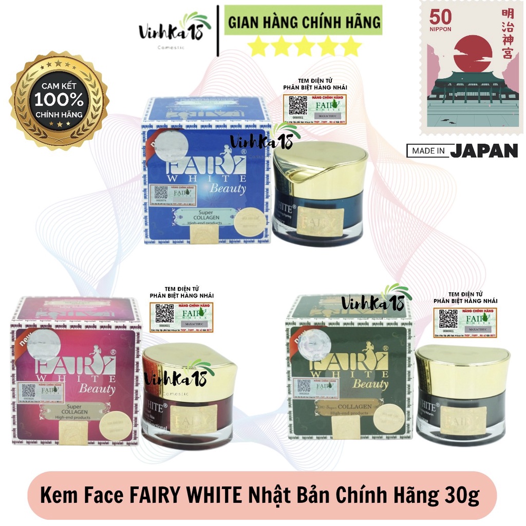 Kem Dưỡng Trắng Da FAIRY WHITE Nhật Bản Chính Hãng 30g - Vinhka18