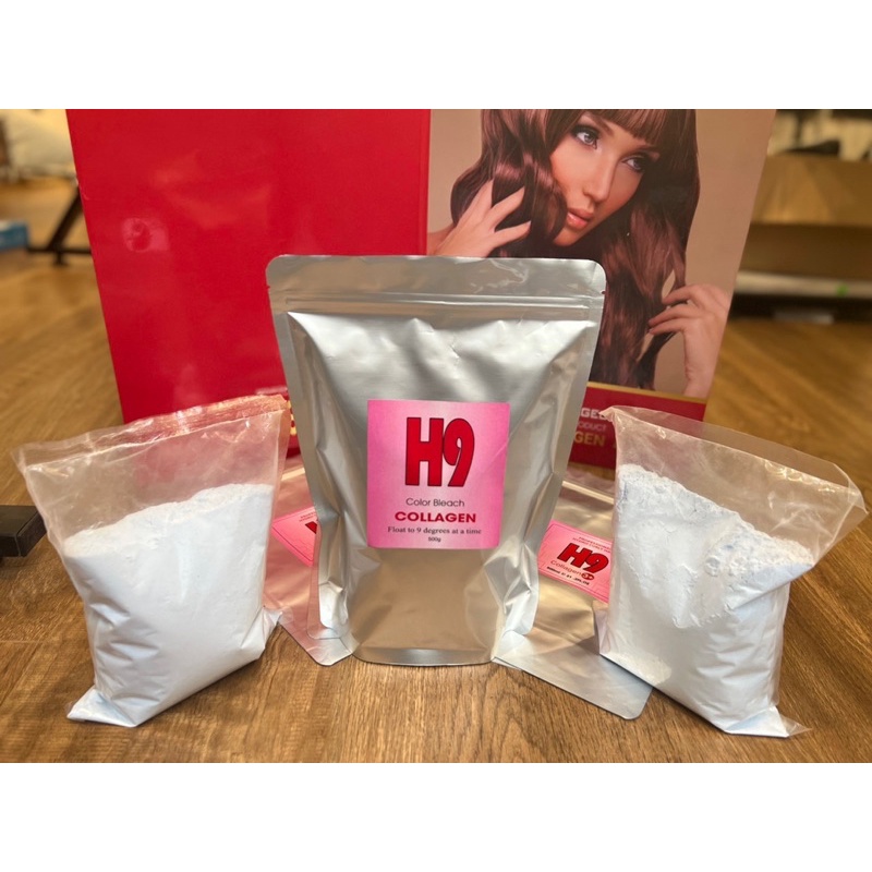 Bột Tẩy Tóc colagen H9 | Tẩy Êm Không Xót - Không Xơ Tóc - Lên Tông Nhanh