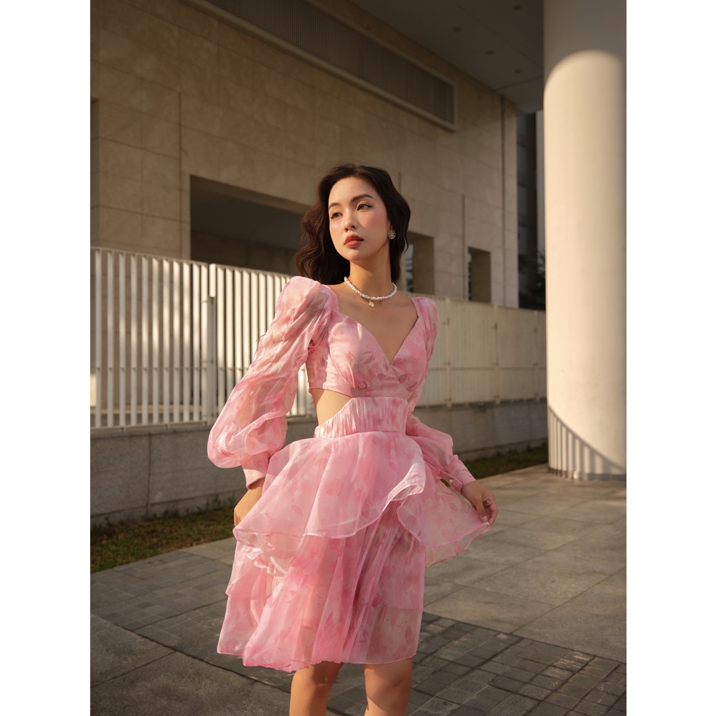 Des Fleurs - Váy xoè tay bồng Le Muse de Pivoine