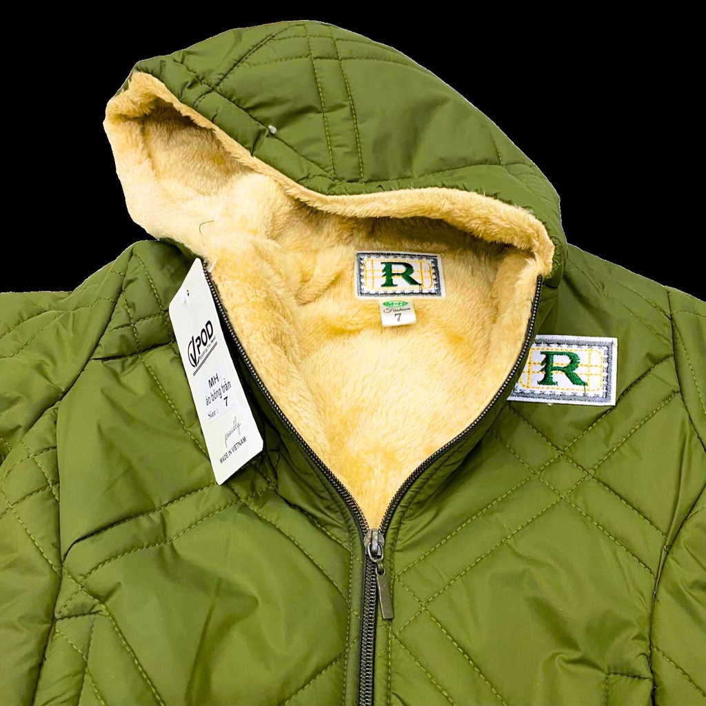 Áo khoác trẻ em - áo phao lót lông trần bông 3 lớp cho bé siêu nhẹ siêu ấm dễ thương cho bé trai và bé gái