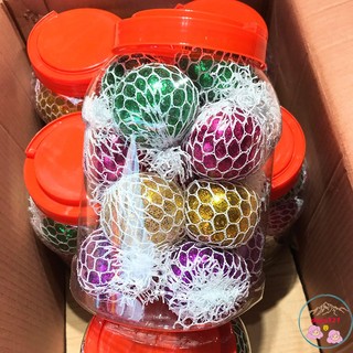 Bóng lưới slime hạt nở - trứng lưới squishy hạt nở nhiều màu loại to
