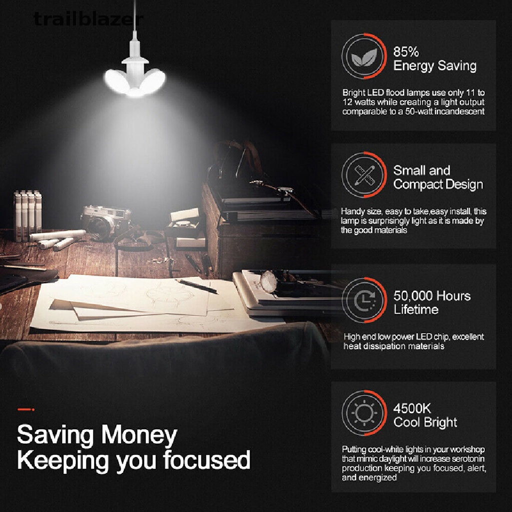 Bóng Đèn LED E27 40W Siêu Sáng Hình UFO Độc Đáo