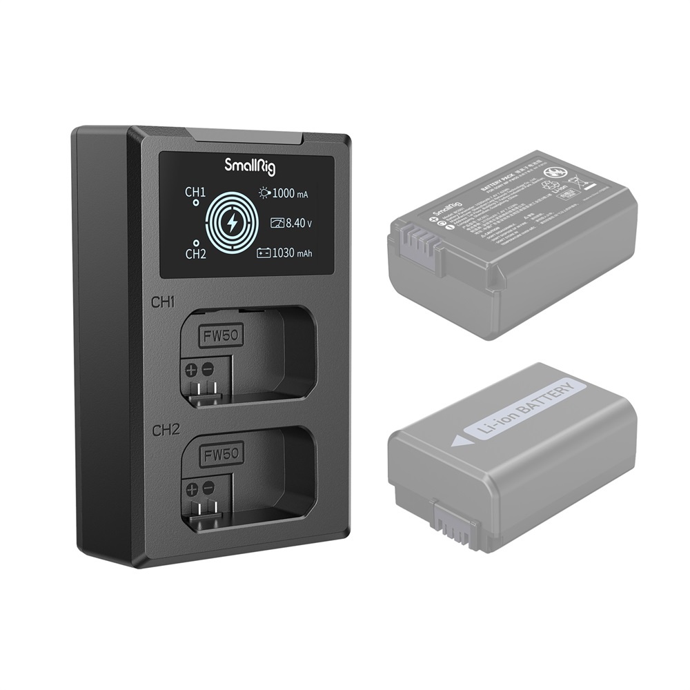 SmallRig NP-FW50 Camera Battery Charger 4081 - Bộ Sạc Pin Dành Cho Pin Máy Ảnh SONY