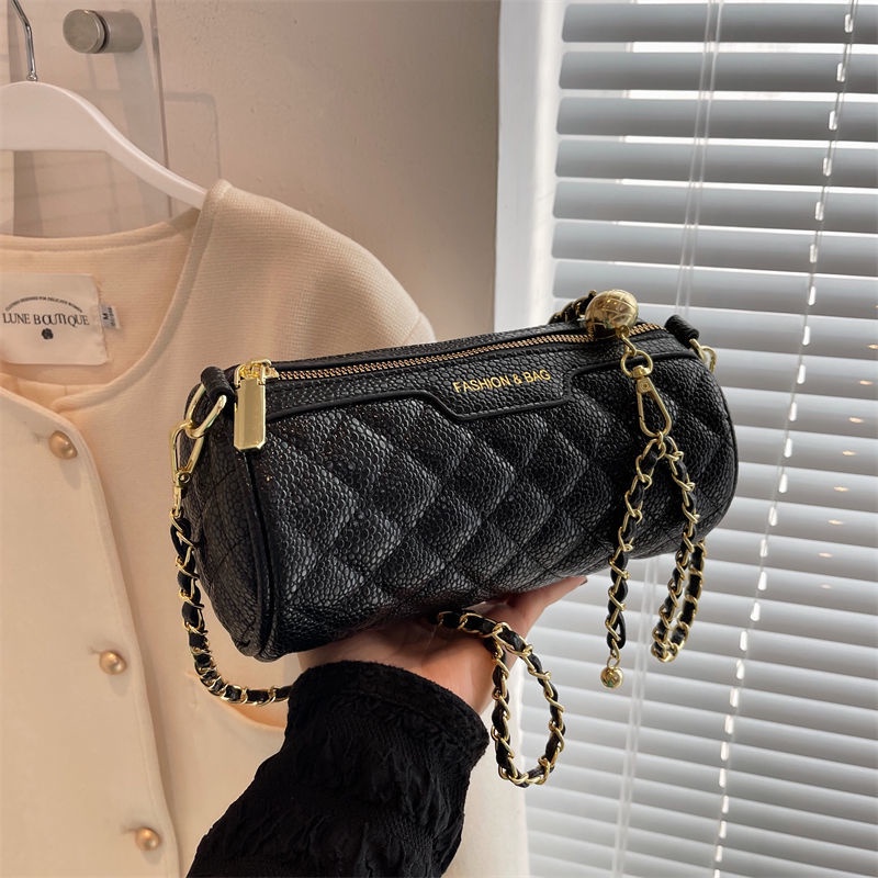 Túi Đeo Chéo Hình Trụ Cỡ Nhỏ Phong Cách Mới Cao Cấp Cho Nữ