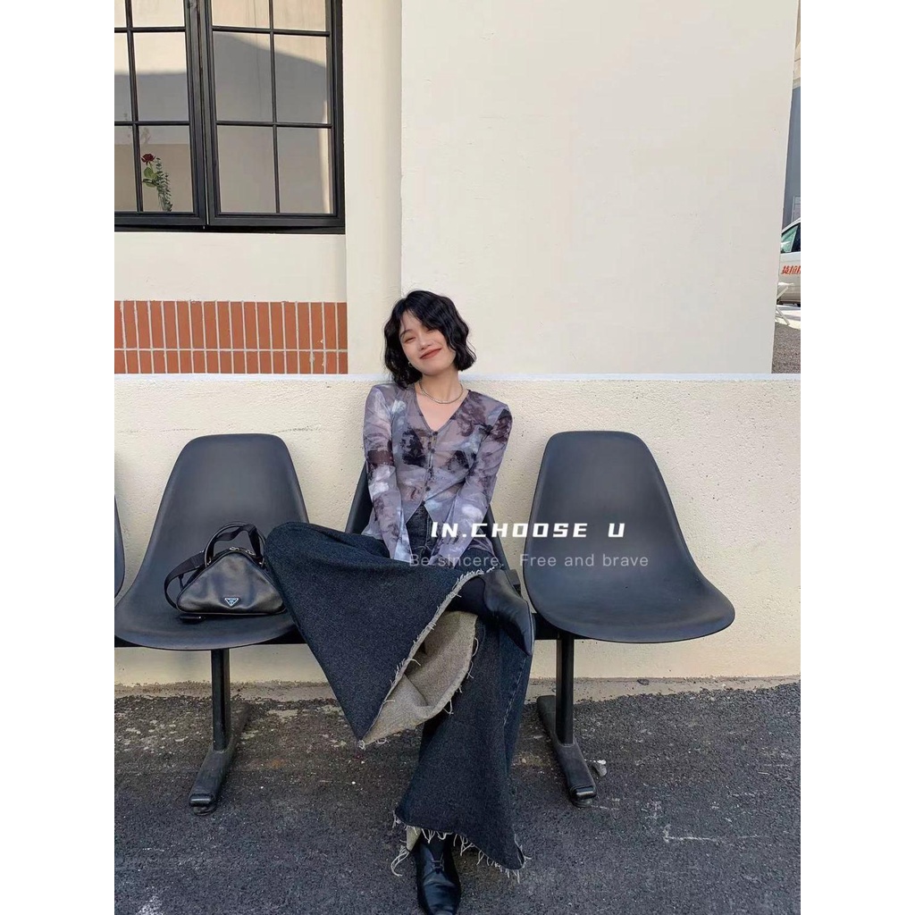 Quần Jean Nữ Ống Rộng Lưng Cao Phong Cách Mới