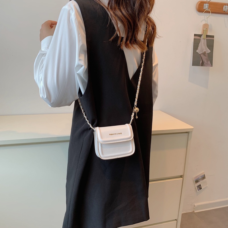 Túi Đeo Chéo Mini Hình Vuông Màu Hồng Thời Trang Mùa Xuân 2023