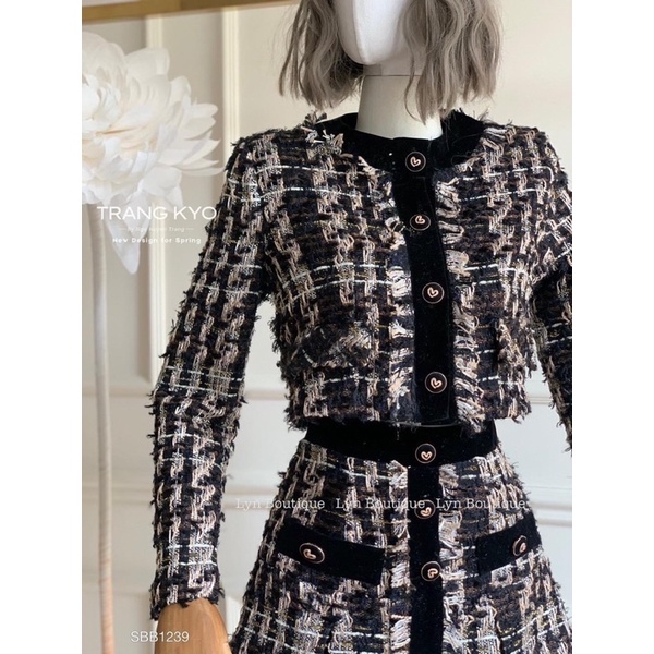 SET dạ tweed siêu hot hit phong cách sang chảnh hàng thiết kế cao cấp dành riêng cho nữ VÂNDUONGfashion