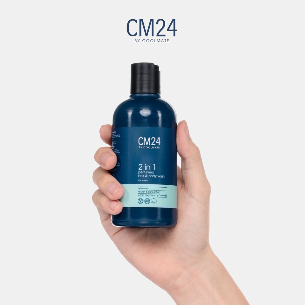 Combo 2 chai sữa tắm gội nam 180ml 2in1 hương nước hoa - thương hiệu CM24