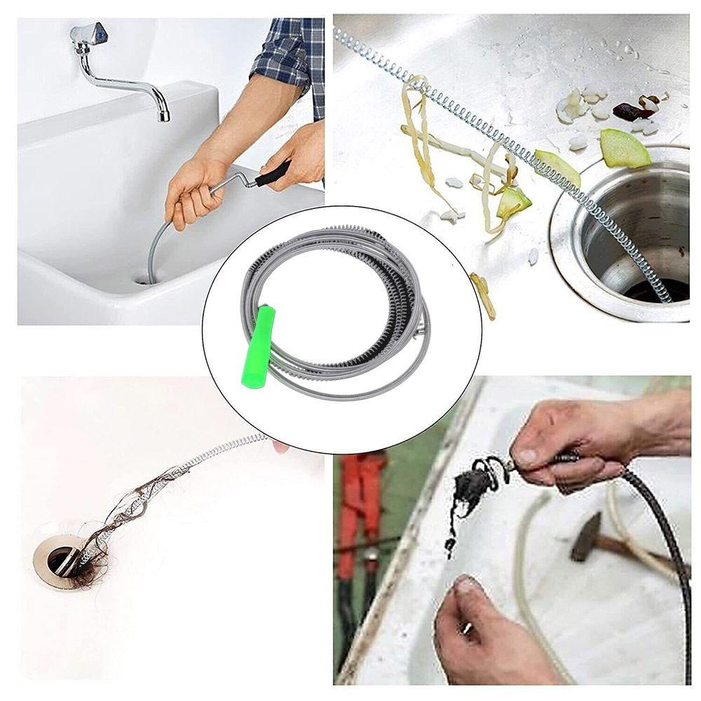 YNATURAL Bàn Chải Dây Lò Xo 2.2M 3.2M 5M Vệ Sinh Cống Thoát Nước Bồn Rửa Chén