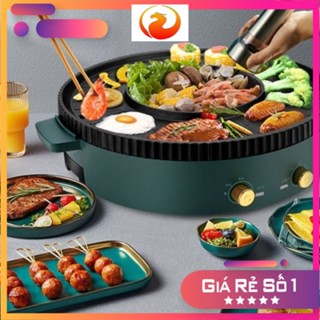 Nồi lẩu nướng điện đa năng OSAKA 2 trong 1, không sinh ra khói, 1 ngăn , điều chỉnh nhiệt tiện lợi