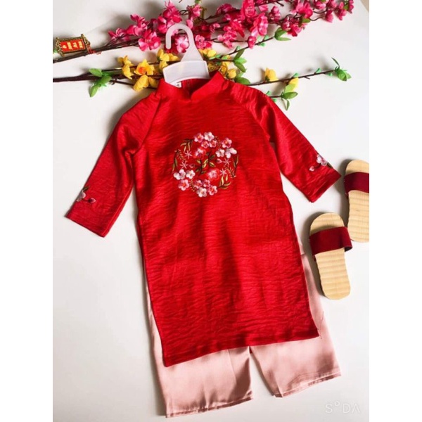 🥰 Sét áo dài cách tân mẹ bé đẹp sang
