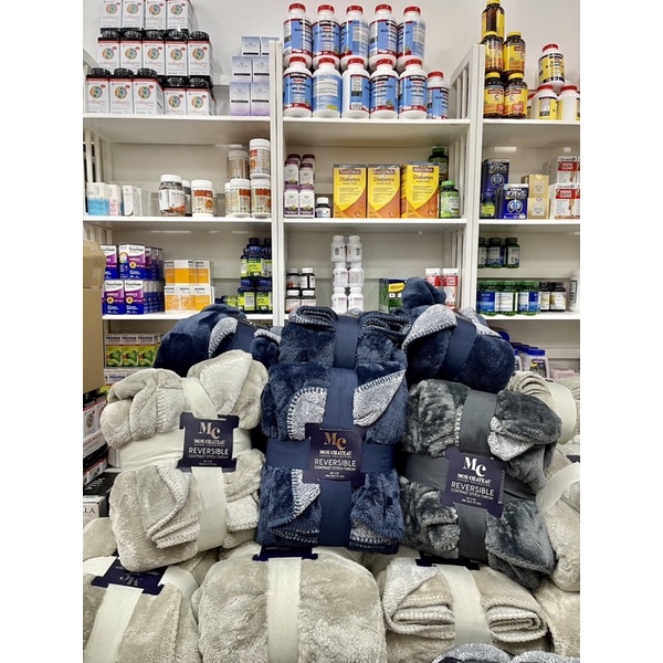 Mền Lông Cừu MC - Mon Chateau Luxury REVERSIBLE - 152cm x 177cm