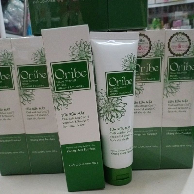 SỮA RỬA MẶT THIÊN NHIÊN DỊU NHẸ SẠCH SÂU ORIBE 100G, AN TOÀN CHO MỌI LOẠI DA