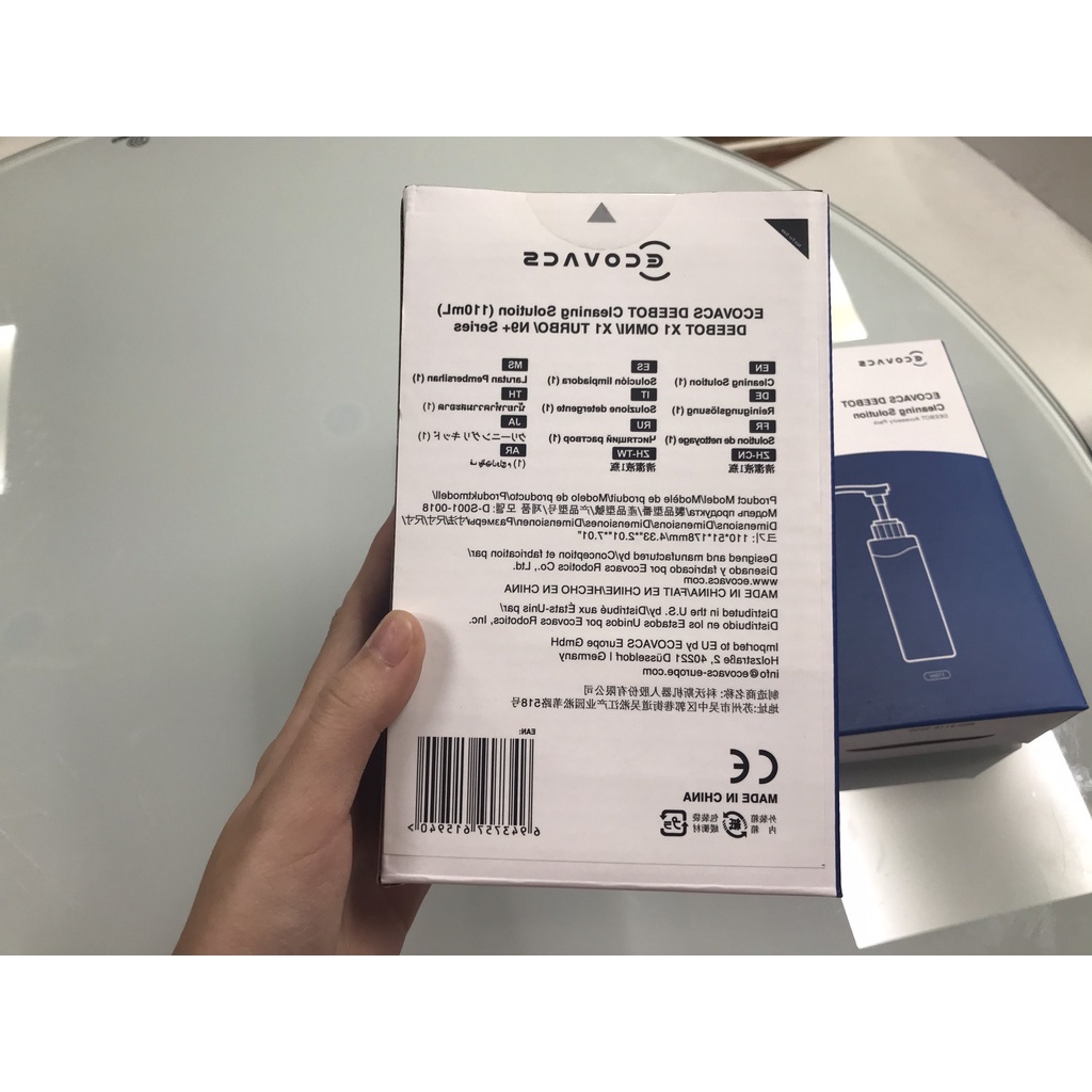 Nước lau sàn chuyên dụng chính hãng 110ml - Ecovacs Deebot T8, T9, T10, X1 Omni, X1 Turbo, N9 plus, W10 (hộp) | BigBuy360 - bigbuy360.vn