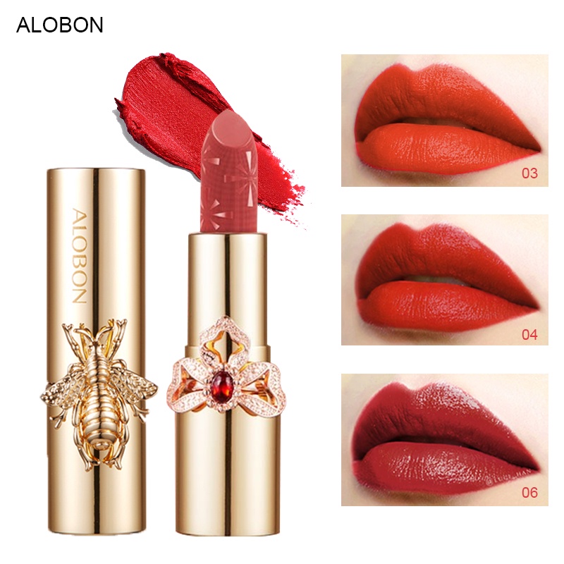 Son Thỏi Velvet Son lì Cao Chất Môi trang cổ điển Ring Lipstick 3.8g DS507