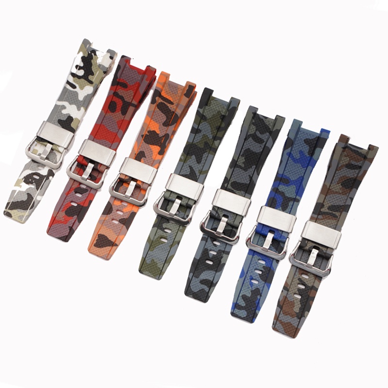 Dây Đeo Thay Thế Họa Tiết Rằn Ri Cá Tính Cho Đồng Hồ Casio GST-W300 / GST-S110 / S100G / GST-W110 / W100G