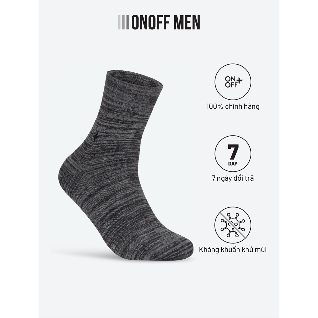 Tất nam công sở Modal cổ trung kháng khuẩn khử mùi - ONOFF H17SQ17165