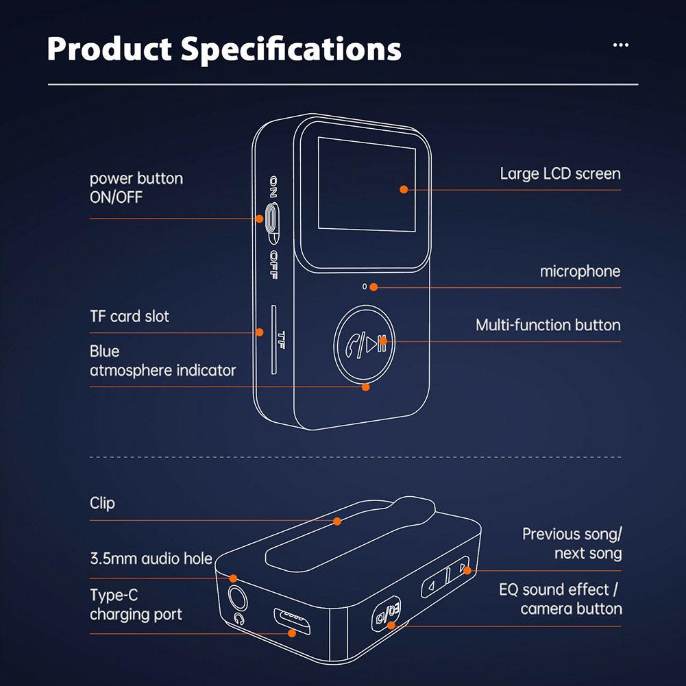 Thiết Bị Thu Phát Bluetooth 5.0 C33 Màn Hình LCD Cho Xe Hơi MP3