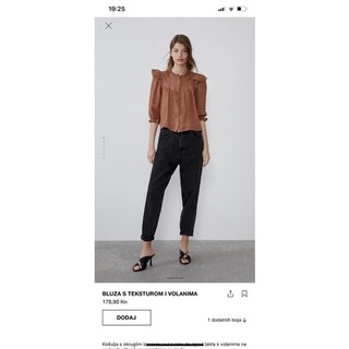 pass áo zara size XS