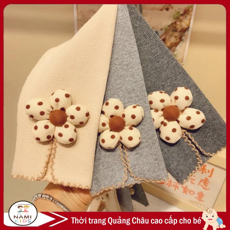 Quần legging thun đính hoa mai dễ thương cho bé gái (hàng quảng châu)