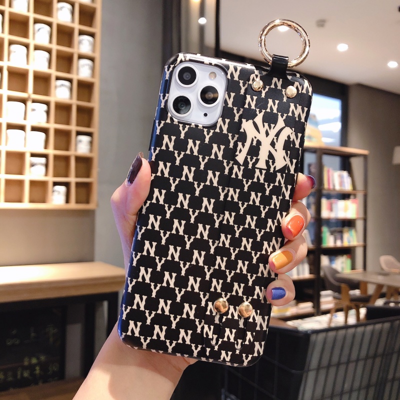 Ốp Điện Thoại Silicon Mềm Bóng Có Dây Đeo Cổ Tay Thời Trang Cho iPhone 14 Pro Max 13 12 11 Pro Max