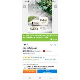 Kem Chống Nắng Diamond Cosmetics