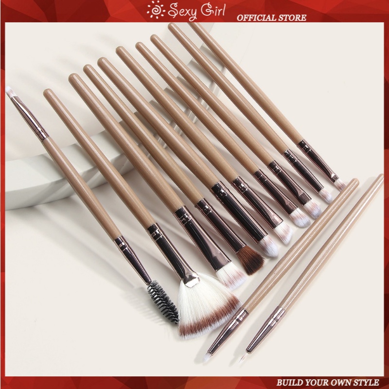 Set 12 Cọ Trang Điểm Mắt Quyến Rũ Cho Nữ