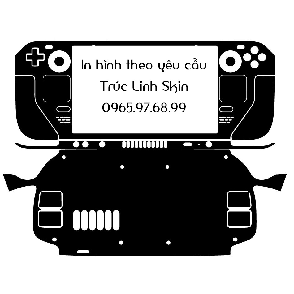 Skin dán Steam Deck mẫu xanh dương