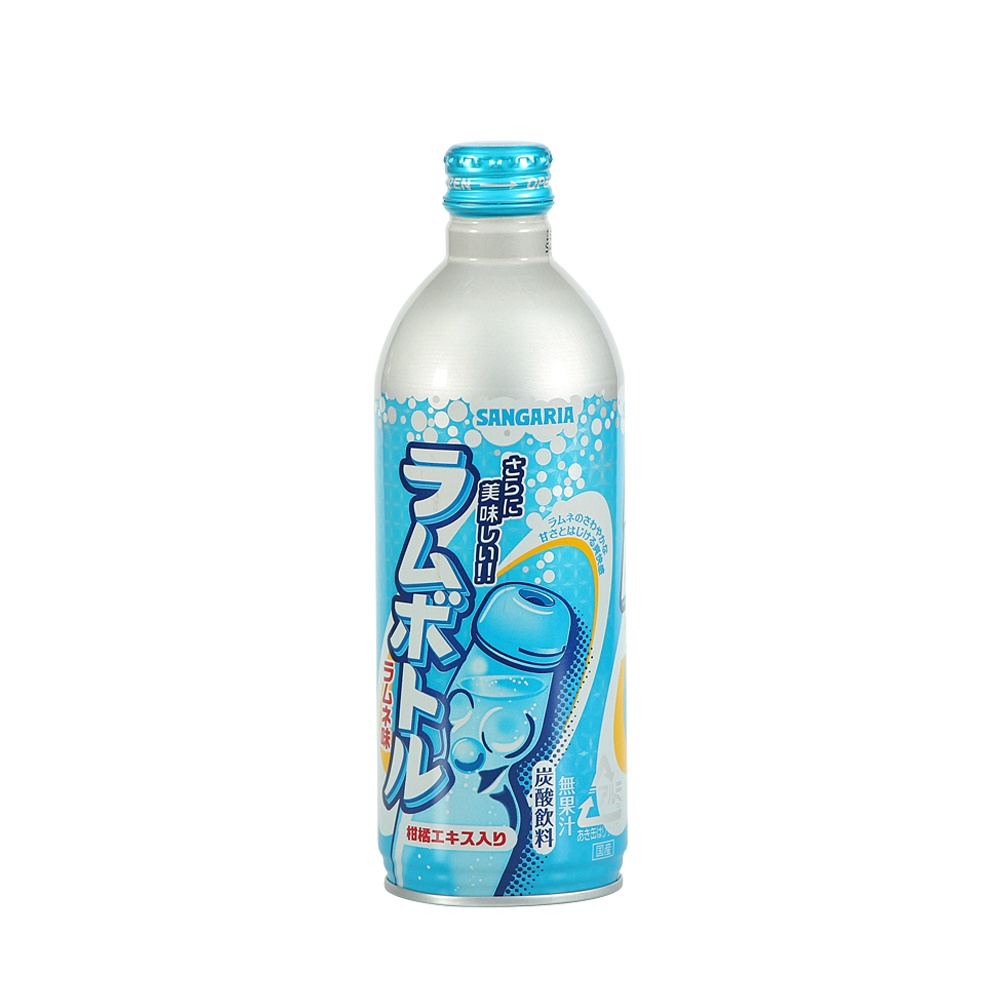 [Thùng 24 chai] Soda Sangaria Ramune 500mL nội địa Nhật
