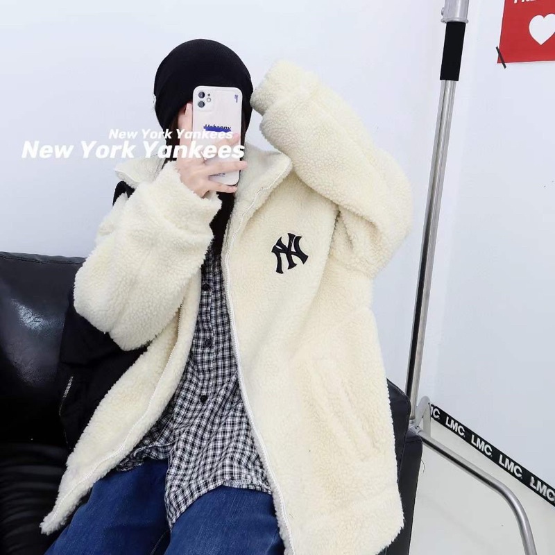 ÁO KHOÁC MLB LÔNG CỪU